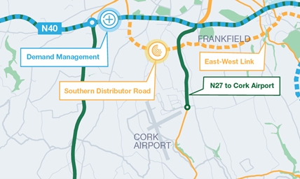 Map of Cork Sourthern Distributor Link Road