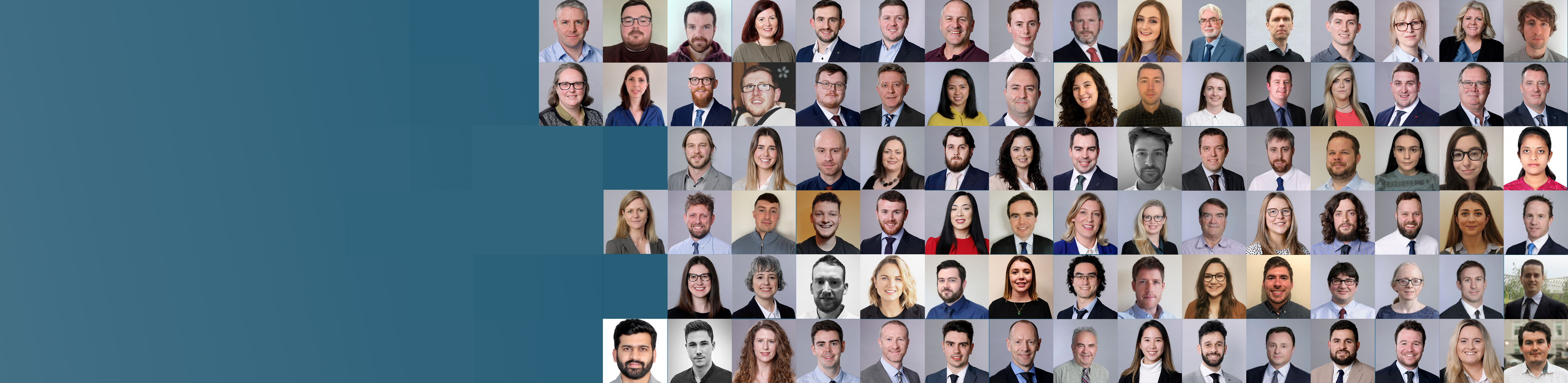 Staff photo collage banner