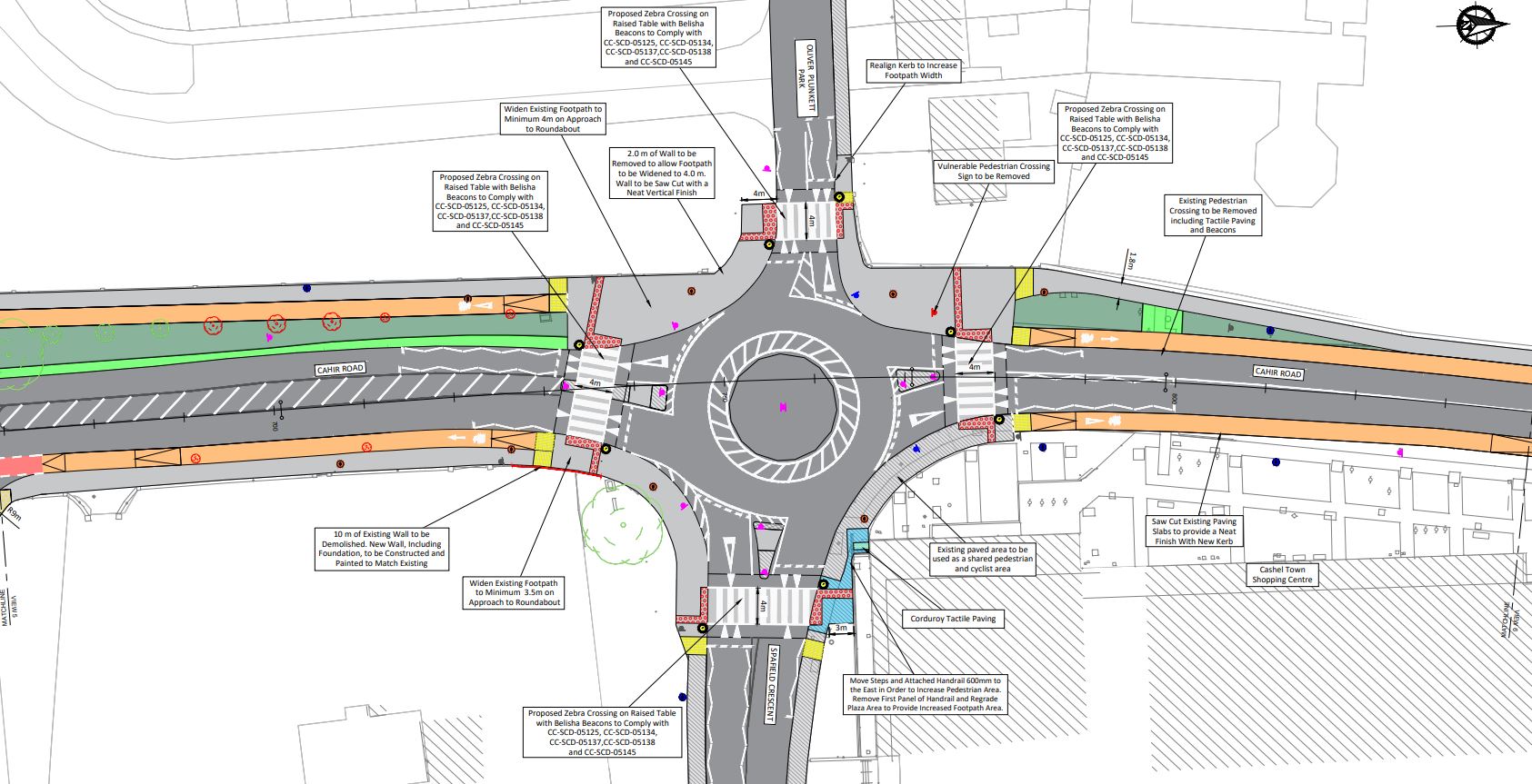R639 roundabout design R639 Improvement Scheme Cashel