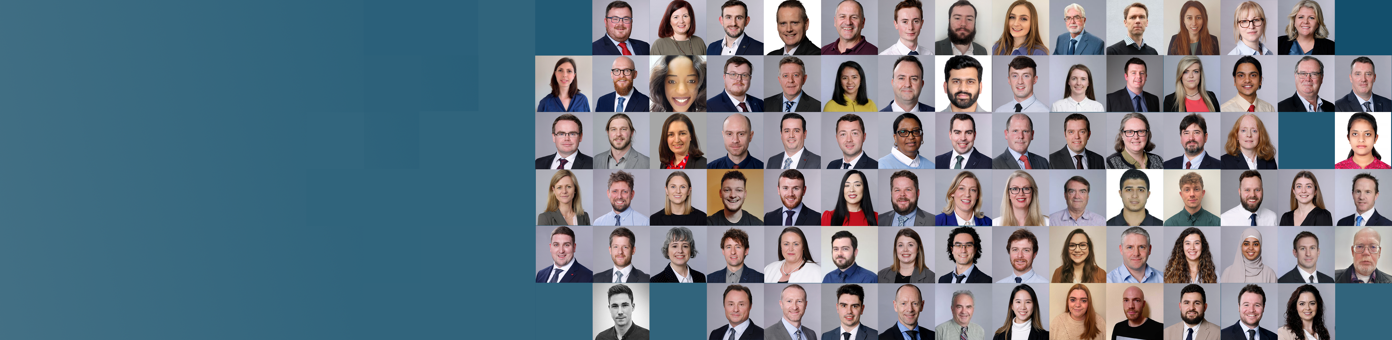 Collage of staff photos