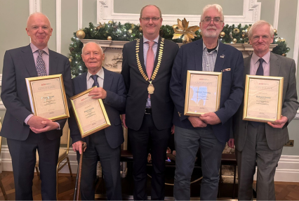 Image of Eamon Timoney with former ACEI Presidents
